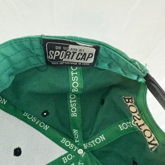 Boston Embroidered Spell Out Logo Sport Cap Hat Snapback - Picture 2 of 6